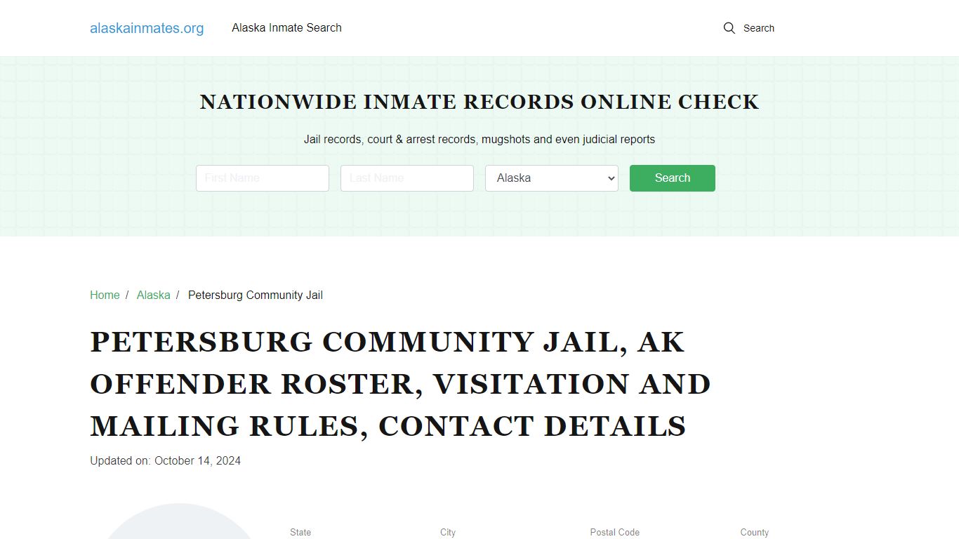 Petersburg Community Jail, AK Inmate Lookup, Contacts, and More